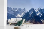 Papier peint photo peint vinyle - Pics enneigés des Alpes largeur 450 cm x hauteur 300 cm - Tirage photo sur papier peint (disponible en 7 tailles)