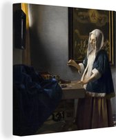 Peintures sur toile Femme aux écailles - Johannes Vermeer - 30x40 cm - Décoration murale