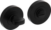 Intersteel Rozet met toilet-/badkamersluiting 52x10mm mat zwart