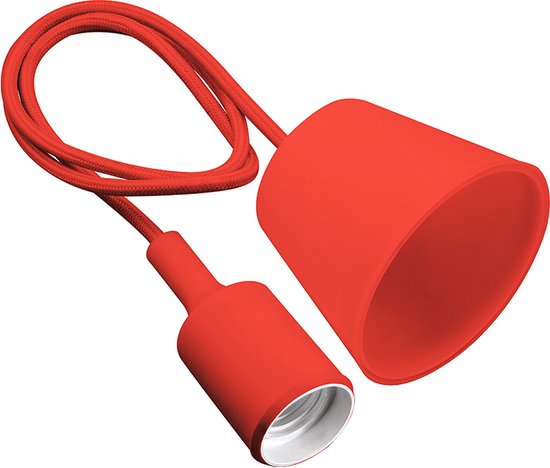 een reputatie Bij naam GTV Minio Hanglamp - Rood - met E27 fitting | max. 60W | 100 cm kabel |  werkt met alle... | bol.com