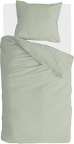 Walra Dekbedovertrek Natural Mix - 155x220 - Voor: 65% Linnen / 35% Katoen, achter: 100% Katoen Percale - Jade