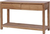 Wandtafel | corona | teakhout | naturel | 130 x 38 x 75(h) cm