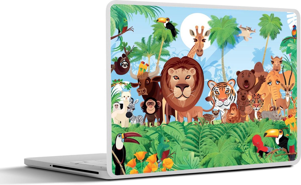 Afbeelding van product SleevesAndCases  Laptop sticker - 10.1 inch - Tropisch - Dieren - Natuur