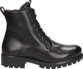 Ecco Veterboots Zwart Leer 178250 - Dames - Maat 37