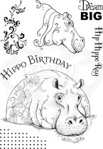 Stempel - Creative Expressions - Pink Ink Designs - Clear stamp - Hip Hippo-Ray