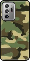 ADEL Siliconen Back Cover Softcase Hoesje Geschikt voor Samsung Galaxy Note 20 Ultra - Camouflage