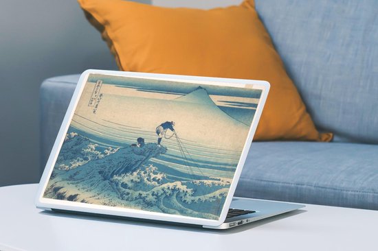 Autocollant pour ordinateur portable - 15,6 pouces - Kajikazawa dans la province de Kai - peinture de Katsushika Hokusai