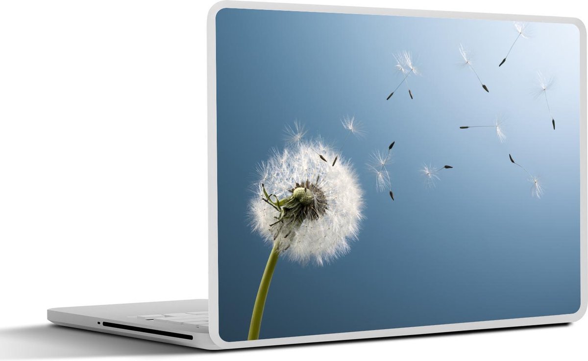 Afbeelding van product SleevesAndCases  Laptop sticker - 14 inch - Paardebloemzaden die wegblazen