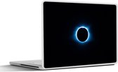 Sticker pour ordinateur portable - 12,3 pouces - Eclipse solaire totale avec des tons bleus