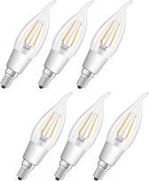 6 stuks Osram LED Tip Kaarslamp E14 4.5W/827-822 GlowDim