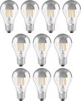 10 stuks Osram led kopspiegellamp zilver E27 6.5W 2700K Niet dimbaar