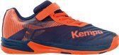 Kempa Wing 2.0 Velcro kinderen - Sportschoenen - navy/oranje - maat 33
