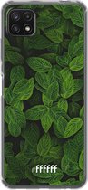 6F hoesje - geschikt voor Samsung Galaxy A22 5G -  Transparant TPU Case - Jungle Greens #ffffff