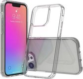 Schokbestendig krasbestendig TPU + acryl beschermhoes voor iPhone 13 Pro (grijs)