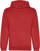 Organic Hoodie Maat S (Vuur Rood)