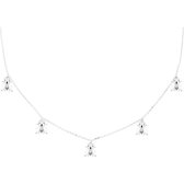 PD Paola Dames Ketting 925 sterling zilveren zirconia One Size Zilver 32015019