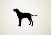 Redbone Coonhound - Silhouette hond - S - 42x56cm - Zwart - wanddecoratie