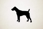 Fox Terrier - Silhouette hond - S - 45x57cm - Zwart - wanddecoratie