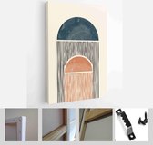 Abstract Organic Wall Art. Mid Century Modern Design. A trendy set of Abstract Hand Painted Illustrations for Wall Decoration, Social Media Banner, Brochure Cover Design - Modern A