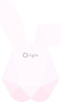 Origin fotobehang groot origami konijn poederroze en mintgroen - 357211 - 139 x 279 cm