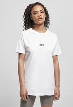 Urban Classics Dames Tshirt -XL- OFF EMB Wit