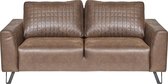 Furn4All® Simon -3 Zitsbank – Microleder – Choco – Soft Bonell - Koudschuim  Furn4All | Bruin | 88 x 228 x 99 cm