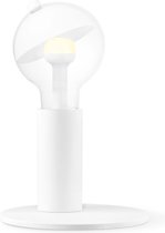 Home Sweet Home tafellamp Move Me - tafellamp Side inclusief LED Move Me lamp - lamp 17 cm - tafellamp hoogte 12 cm - inclusief E27 LED lamp - Wit