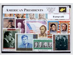 Amerikaanse Presidenten – Luxe postzegel pakket (A6 formaat) : collectie van 50 verschillende postzegels van Amerikaanse Presidenten – kan als ansichtkaart in een A6 envelop, authentiek cadeau, kado tip, geschenk, kaart, USA, president, United States