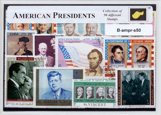 Amerikaanse Presidenten – Luxe postzegel pakket (A6 formaat