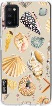 Casetastic Samsung Galaxy A41 (2020) Hoesje - Softcover Hoesje met Design - Sea Shells Sand Print