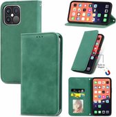 Voor iPhone 13 Pro Max Retro Skin Feel Business Magnetische Horizontale Flip Leather Case Met Houder & Kaartsleuven & Portemonnee & Fotolijst (Groen)