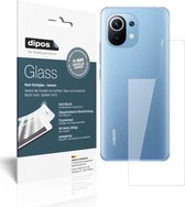 dipos I 2x Pantserfolie helder compatibel met Xiaomi Mi 11 Achterkant Beschermfolie 9H screen-protector (expres kleiner dan het glas omdat het gebogen is)
