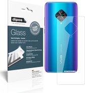 dipos I 2x Pantserfolie helder compatibel met Vivo Y51 (2020) Achterkant Beschermfolie 9H screen-protector (expres kleiner dan het glas omdat het gebogen is)