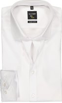 OLYMP No. Six super slim fit overhemd - wit - Strijkvriendelijk - Boordmaat: 40