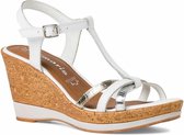 Tamaris Dames Sandaaltje 1-1-28347-26 197 wit normal Maat: 38 EU