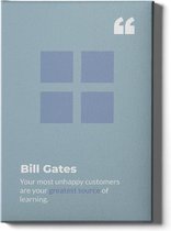 Walljar - Bill gates - Muurdecoratie - Canvas schilderij