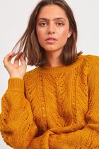 Vila Trui Vicora L/s Knit Top 14065426 Chai Tea Dames Maat - XS