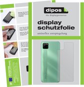 dipos I 2x Beschermfolie mat compatibel met Oppo Realme C11 Achterkant Folie screen-protector (expres kleiner dan het glas omdat het gebogen is)