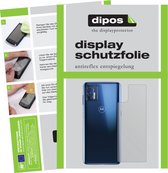 dipos I 6x Beschermfolie mat compatibel met Motorola Moto G9 Plus Achterkant Folie screen-protector (expres kleiner dan het glas omdat het gebogen is)