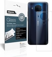 dipos I 2x Pantserfolie mat compatibel met Nokia 5.4 Achterkant Beschermfolie 9H screen-protector (expres kleiner dan het glas omdat het gebogen is)