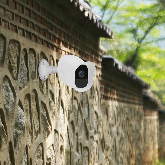 kwmobile 2x hoesje geschikt voor Arlo Pro / Pro 2 Smart - Siliconen hoes voor beveiligingscamera - Beschermhoes in wit — afbeelding 4
