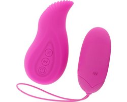 Moressa Edgar Premium - Vibrator - voor Clitoris of Vagina - 12 Vibraties - Afstandsbediening - USB Herlaadbaar - Roze