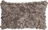 Hoyz | Bed Of Roses Taupe Kussen | 30 X 50 | Sierkussen Voor Woonkamer Of Slaapkamer