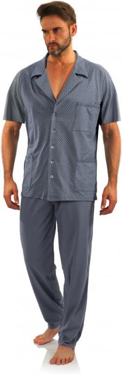 Sesto senso- pyjama-graphite- korte mouwen L