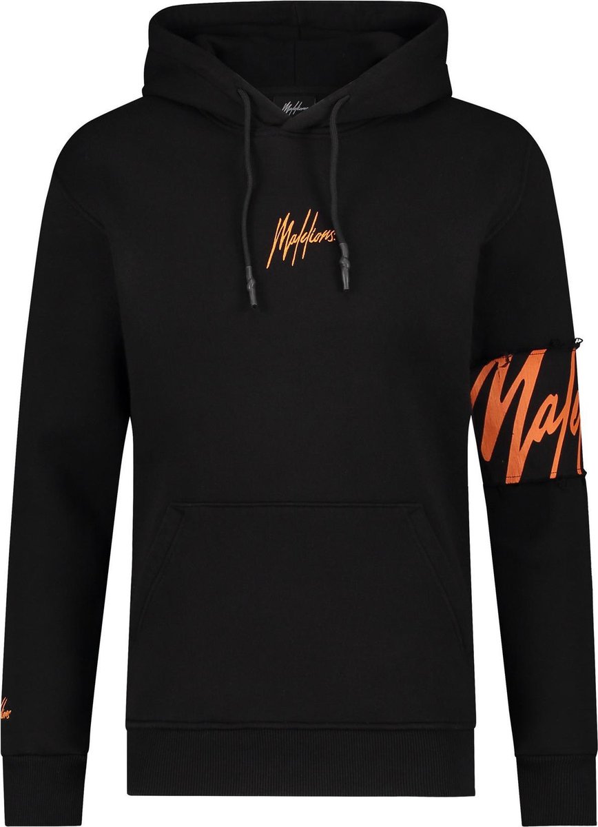 Malelions Men Captain Hoodie Black/Orange S