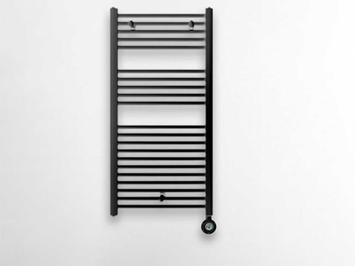 Badkamer radiator zwart - 600 x 1475 mm - 1000 Watt - elektrisch