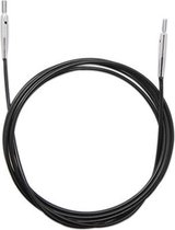 KnitPro Kabel met connector 120cm zwart.