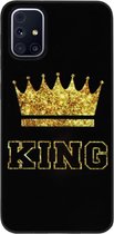 ADEL Siliconen Back Cover Softcase Hoesje Geschikt voor Samsung Galaxy M31s - King Koning