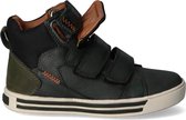 Braqeez 421857-568 Jongens Hoge Sneakers - Groen - Leer - Klittenband