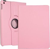 Case2go - Tablet hoes geschikt voor iPad 10.2 Inch 2021 / 2020 / 2019 - Draaibare Book Case Cover - Roze